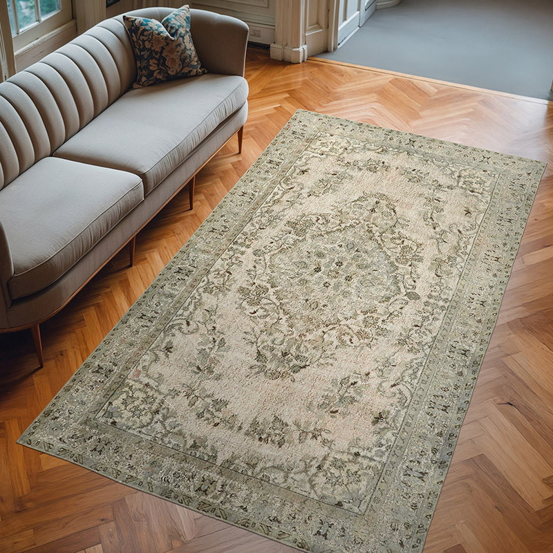 El Oyması Boyalı Halı - 173 cm x 291 cm - K0062441