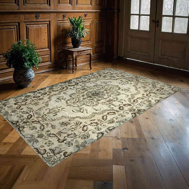El Oyması Boyalı Halı - 170 cm x 267 cm - K0062442