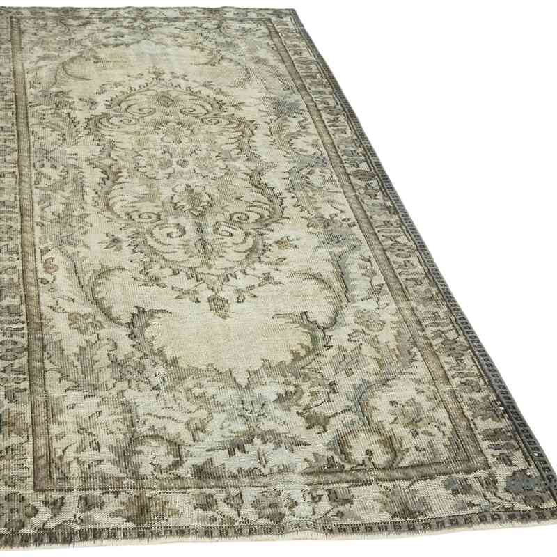Hand Carved Over-Dyed Rug - 5'  x 9' 5" (60" x 113") - K0062445