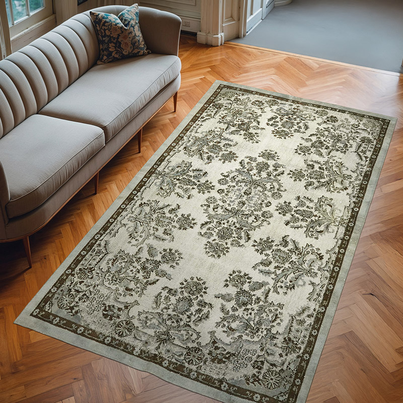 Alfombra Tallada a Mano Sobre Teñida - 170 cm x 287 cm - K0062447