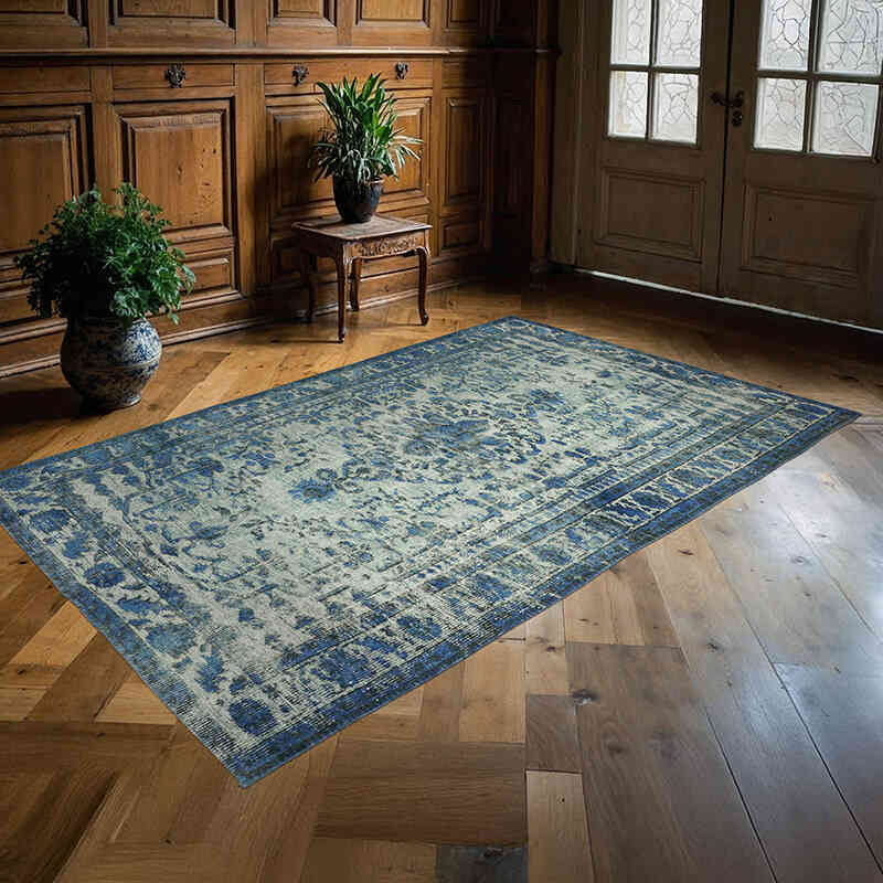 El Oyması Boyalı Halı - 173 cm x 268 cm - K0062450