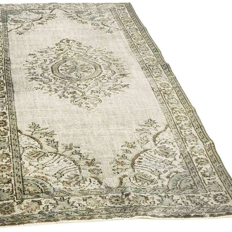 Alfombra Tallada a Mano Sobre Teñida - 156 cm x 264 cm - K0062454