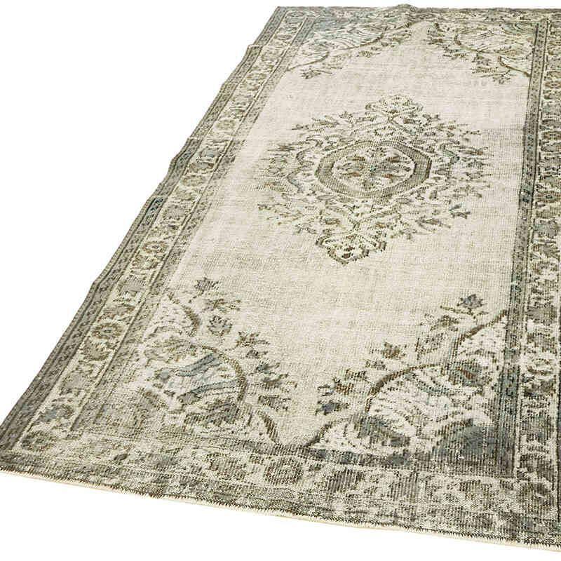 Alfombra Tallada a Mano Sobre Teñida - 156 cm x 264 cm - K0062454