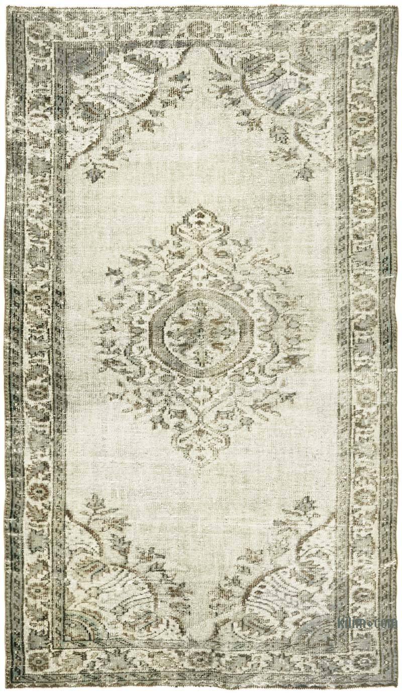 Alfombra Tallada a Mano Sobre Teñida - 156 cm x 264 cm - K0062454