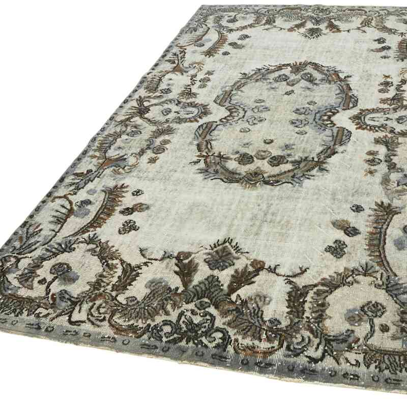 Hand Carved Over-Dyed Rug - 6' 7" x 10' 4" (79" x 124") - K0062457