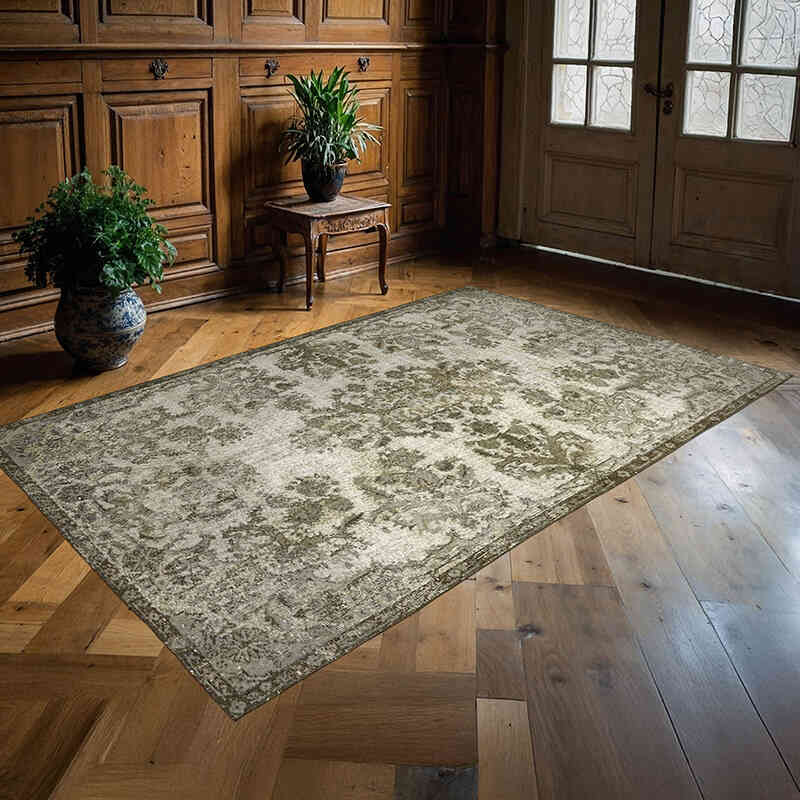 El Oyması Boyalı Halı - 167 cm x 254 cm - K0062466