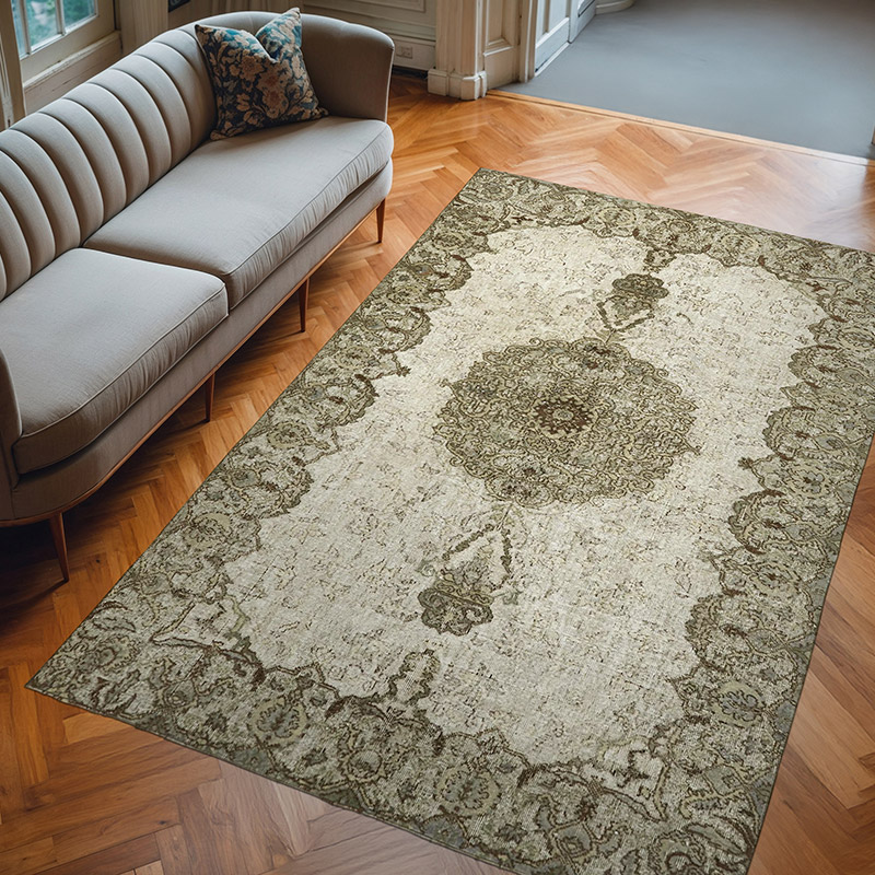 El Oyması Boyalı Halı - 185 cm x 276 cm - K0062467