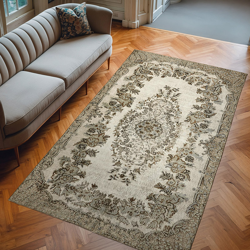 Hand Carved Over-Dyed Rug - 5' 7" x 9' 3" (67" x 111") - K0062469