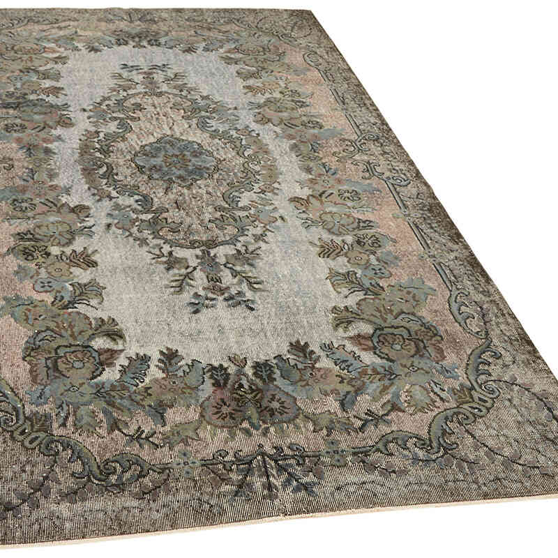 Hand Carved Over-Dyed Rug - 6' 3" x 9' 9" (75" x 117") - K0062470