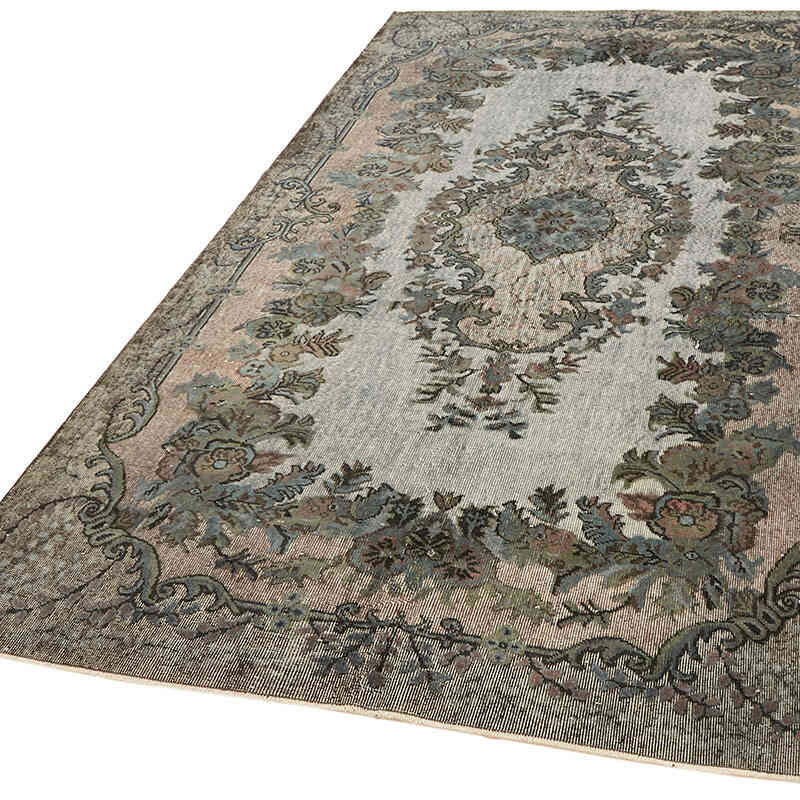 Hand Carved Over-Dyed Rug - 6' 3" x 9' 9" (75" x 117") - K0062470