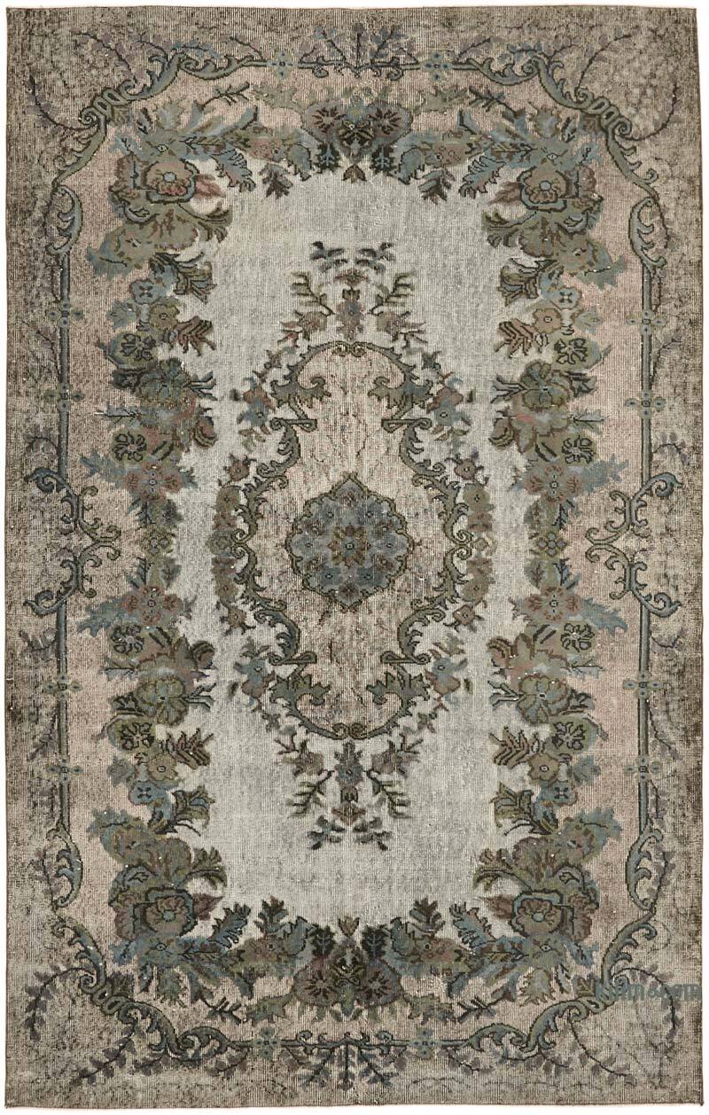Hand Carved Over-Dyed Rug - 6' 3" x 9' 9" (75" x 117") - K0062470