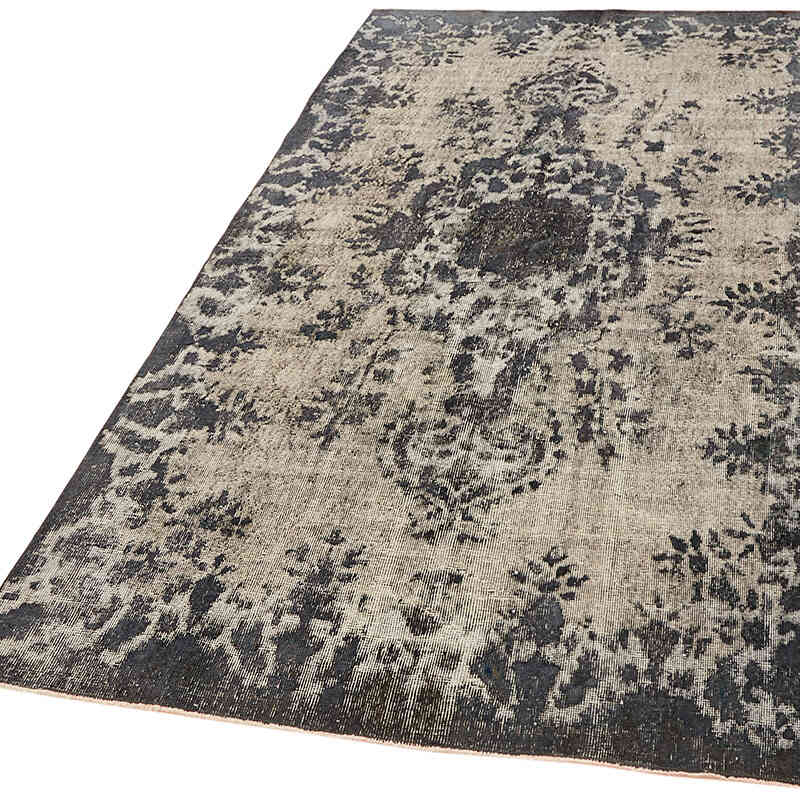Hand Carved Over-Dyed Rug - 5' 5" x 8' 8" (65" x 104") - K0062472