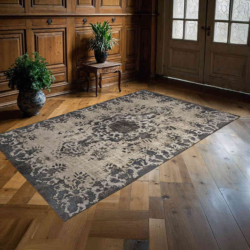 Hand Carved Over-Dyed Rug - 5' 5" x 8' 8" (65" x 104") - K0062472