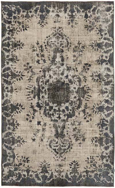 Hand Carved Over-Dyed Rug - 5' 5" x 8' 8" (65" x 104")