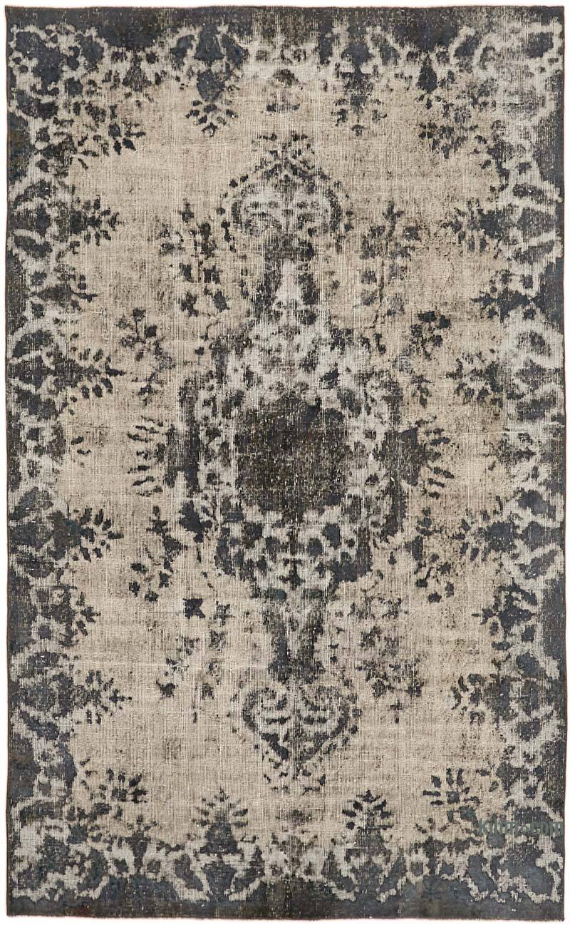 Hand Carved Over-Dyed Rug - 5' 5" x 8' 8" (65" x 104") - K0062472