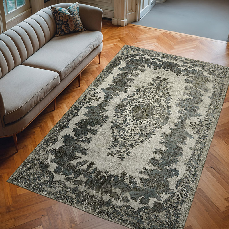 Hand Carved Over-Dyed Rug - 5' 11" x 9' 5" (71" x 113") - K0062473