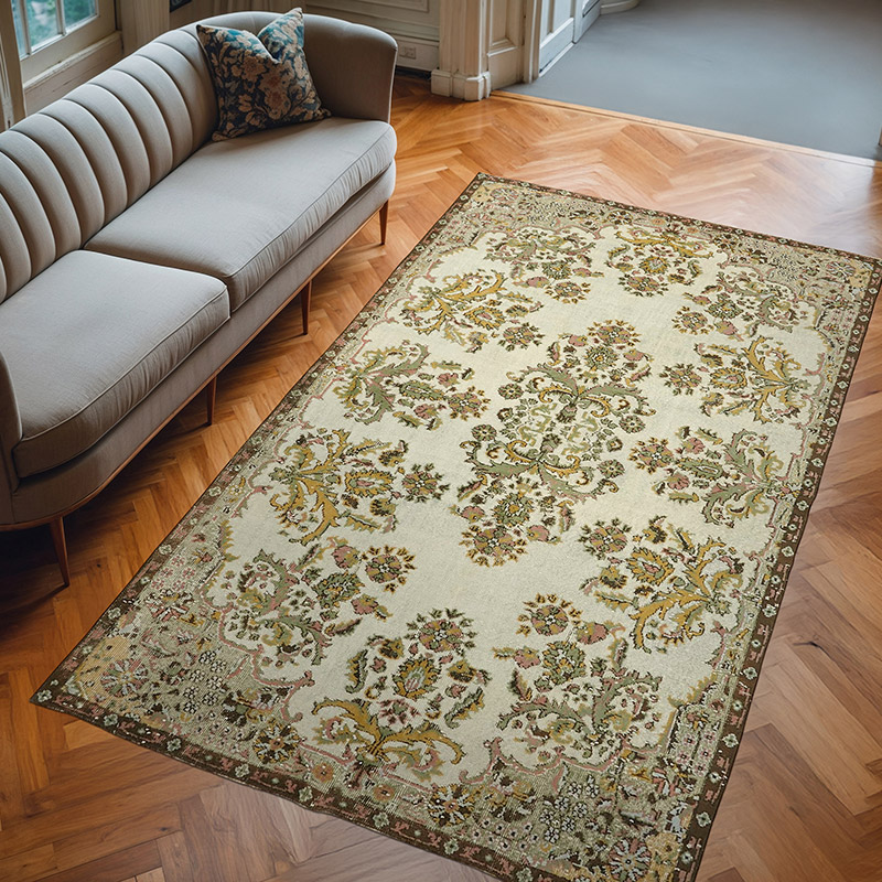 Hand Carved Over-Dyed Rug - 6' 1" x 9' 11" (73" x 119") - K0062488