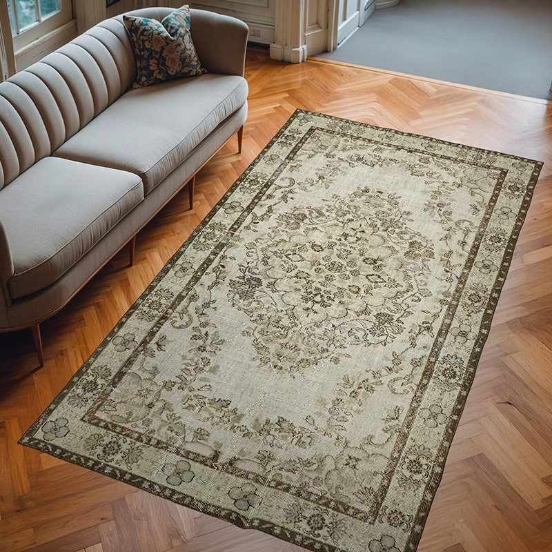 Hand Carved Over-Dyed Rug - 6'  x 10' 2" (72" x 122") - K0062490