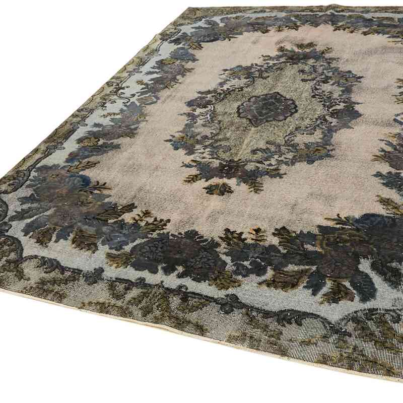 Hand Carved Over-Dyed Rug - 7' 1" x 10' 3" (85" x 123") - K0062494