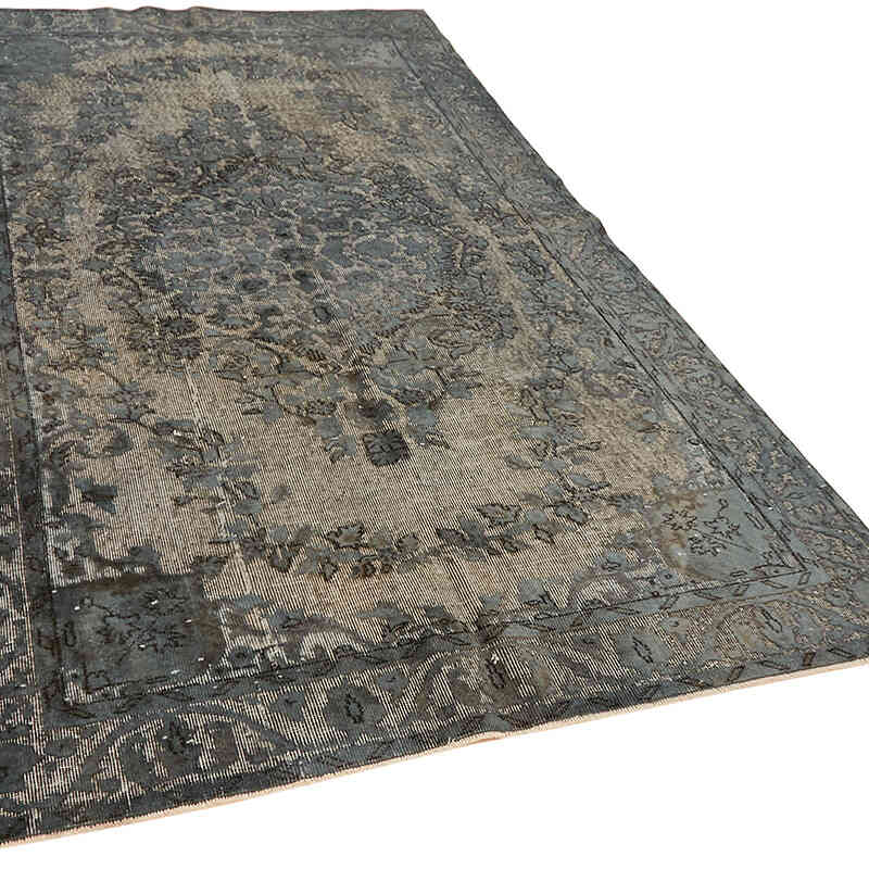Hand Carved Over-Dyed Rug - 5' 5" x 9'  (65" x 108") - K0062496