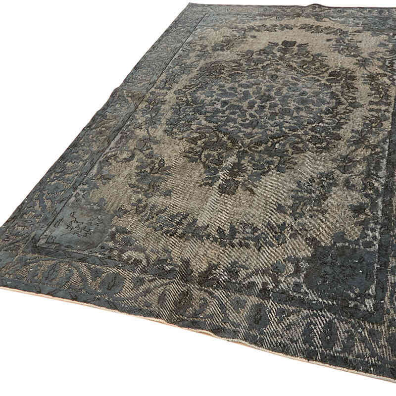 Hand Carved Over-Dyed Rug - 5' 5" x 9'  (65" x 108") - K0062496