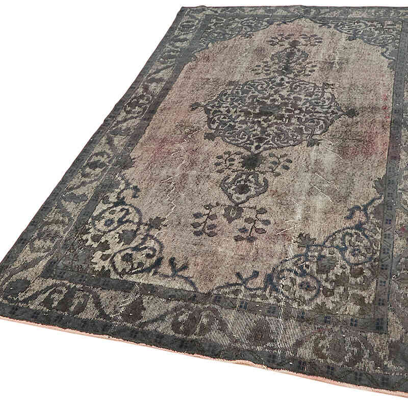 Alfombra Tallada a Mano Sobre Teñida - 158 cm x 267 cm - K0062497