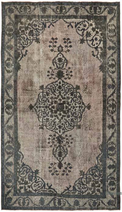 Hand Carved Over-Dyed Rug - 5' 2" x 8' 9" (62" x 105")
