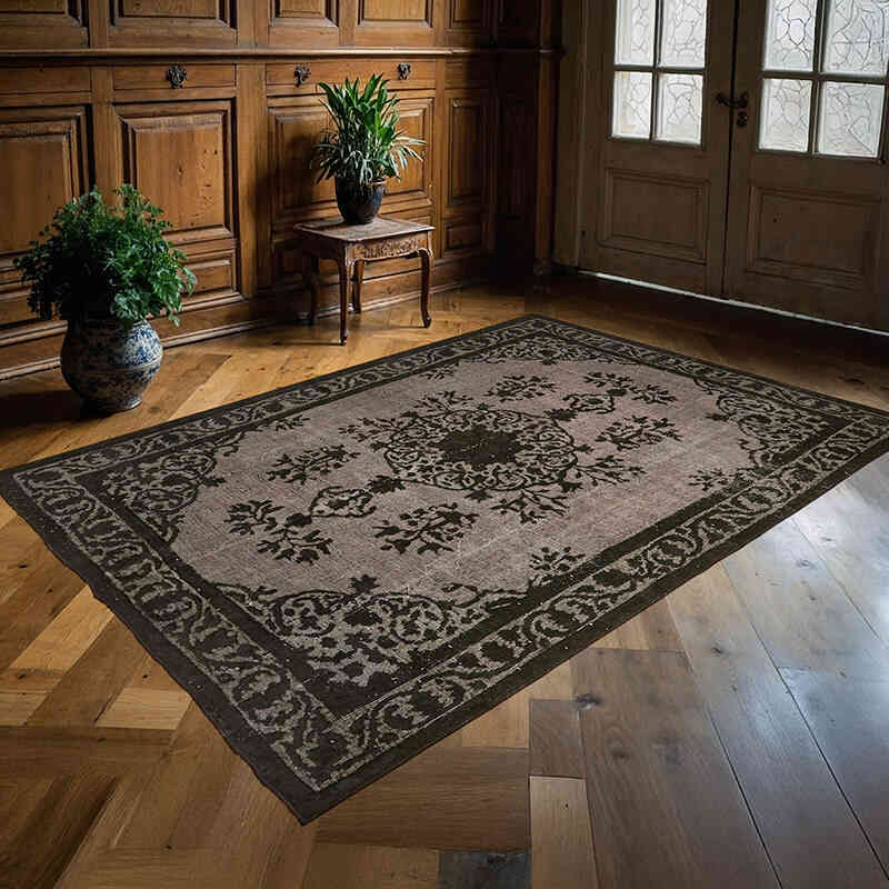 El Oyması Boyalı Halı - 173 cm x 244 cm - K0062501