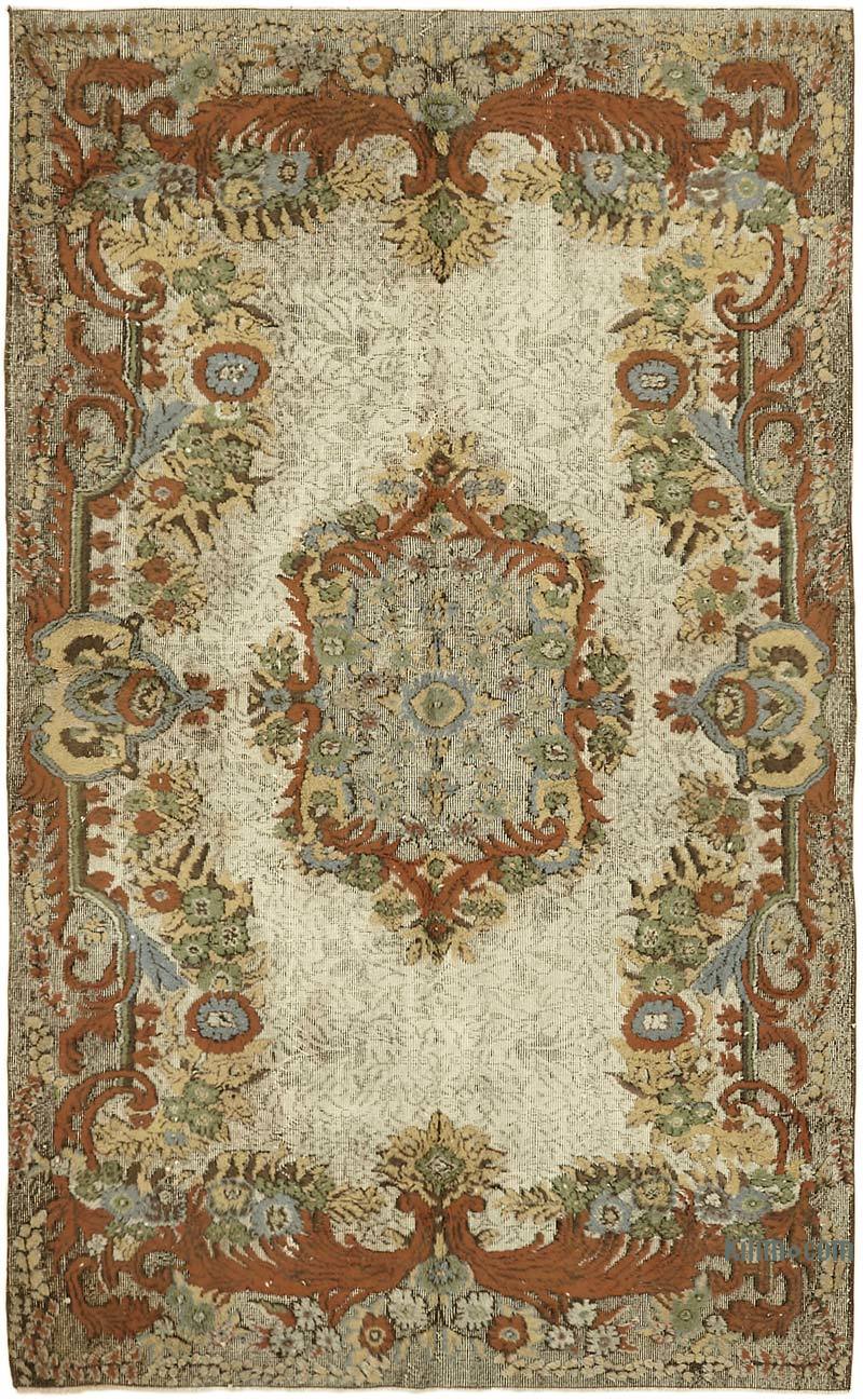 Hand Carved Over-Dyed Rug - 5' 11" x 9' 7" (71" x 115") - K0062514