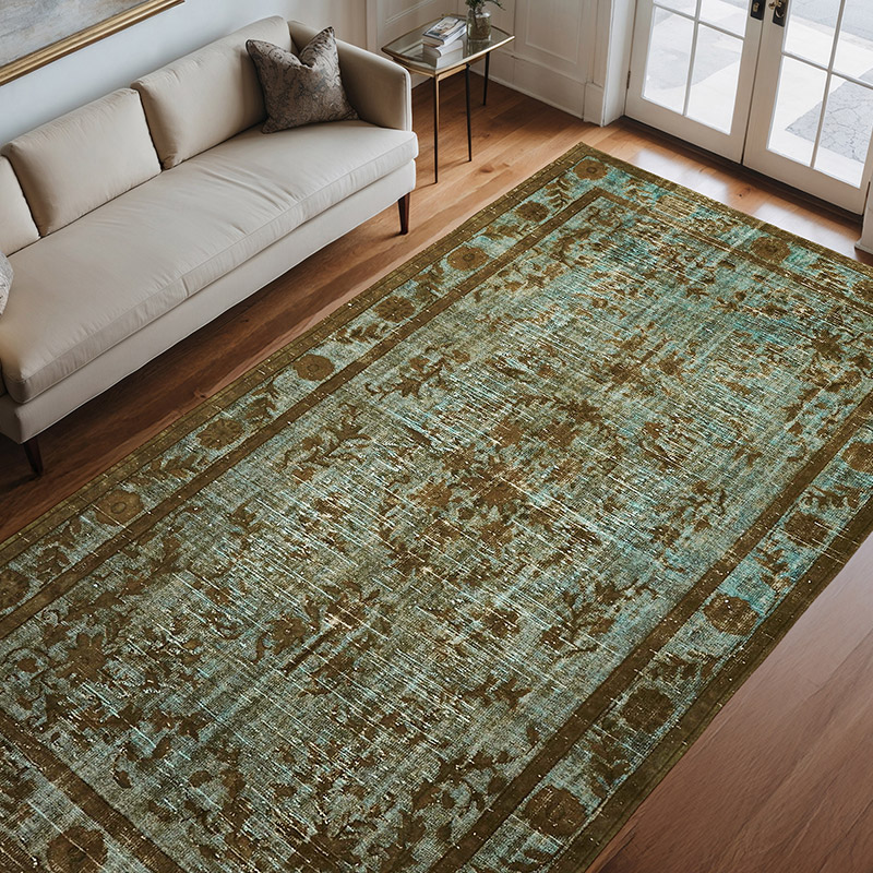 El Oyması Boyalı Halı - 204 cm x 334 cm - K0062522