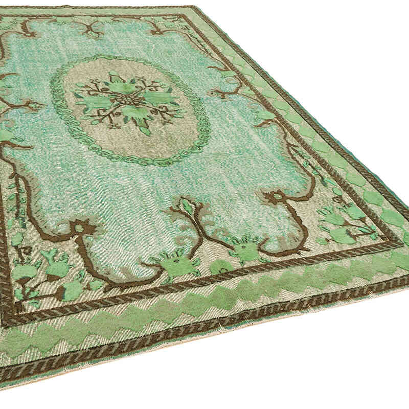 Hand Carved Over-Dyed Rug - 6' 9" x 10' 3" (81" x 123") - K0062523