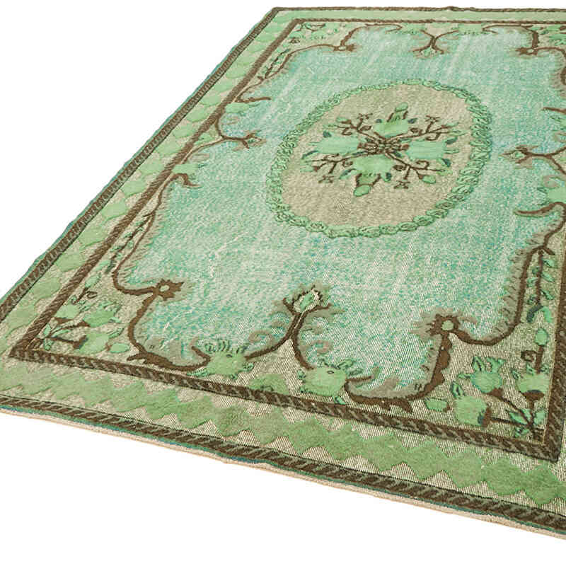 Hand Carved Over-Dyed Rug - 6' 9" x 10' 3" (81" x 123") - K0062523