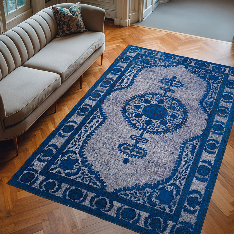 Hand Carved Over-Dyed Rug - 6' 10" x 10' 4" (82" x 124") - K0062533