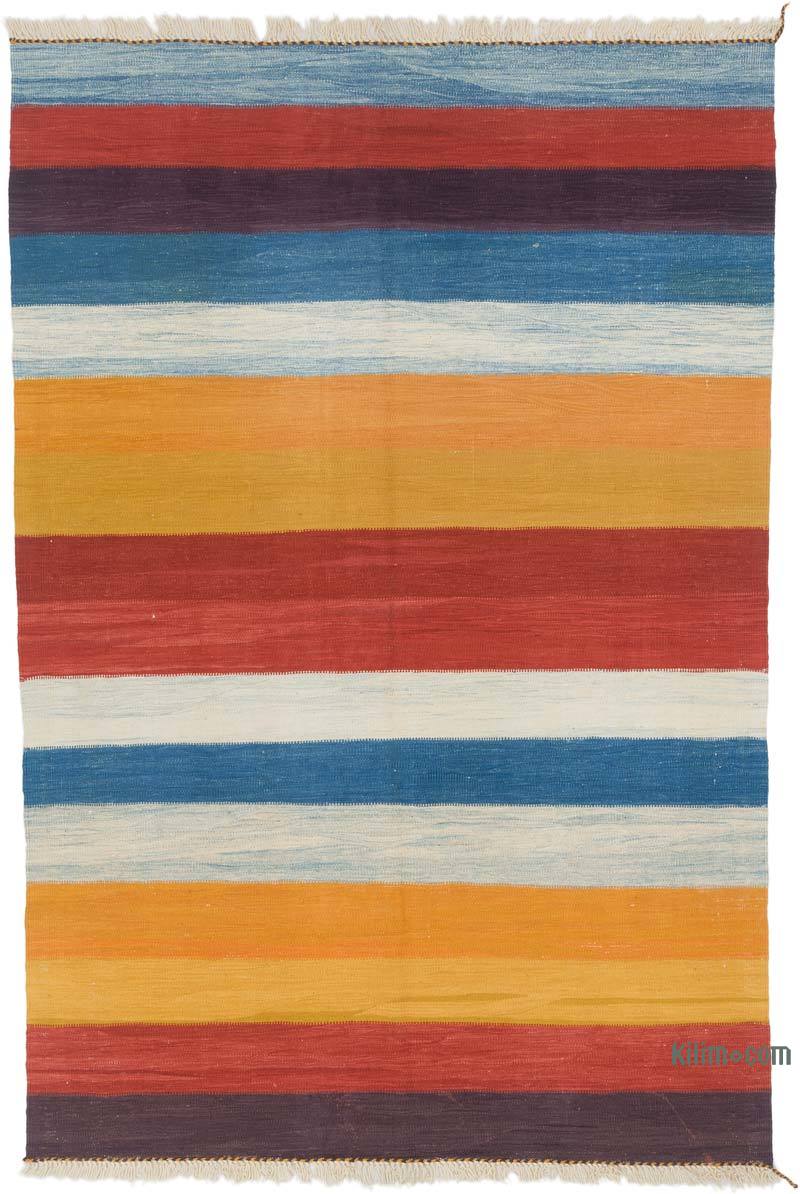 New Handwoven Turkish Kilim Rug - 5'  x 7' 5" (60" x 89") - K0062540