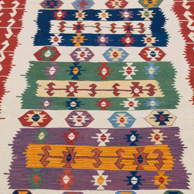 New Handwoven Turkish Kilim Rug - 4' 2" x 5' 11" (50" x 71") - K0062541