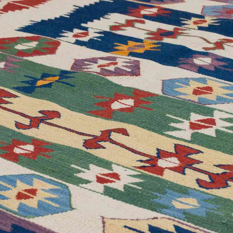 New Handwoven Turkish Kilim Rug - 4' 2" x 5' 11" (50" x 71") - K0062541
