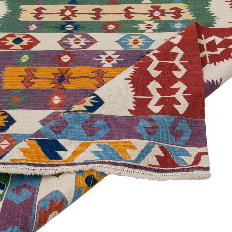 New Handwoven Turkish Kilim Rug - 4' 2" x 5' 11" (50" x 71") - K0062541