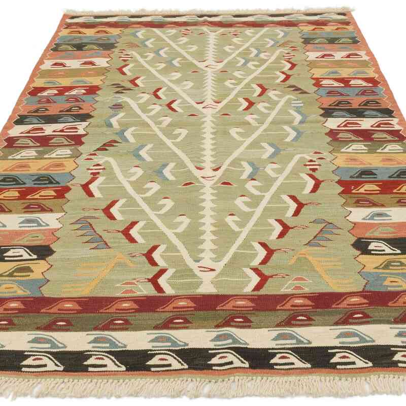 Nueva Alfombra Turca Kilim - 126 cm x 194 cm - K0062552
