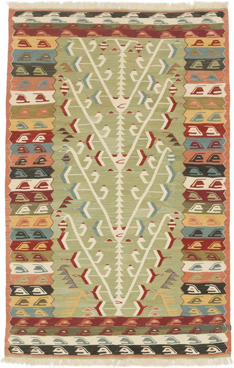 Nueva Alfombra Turca Kilim - 126 cm x 194 cm - K0062552