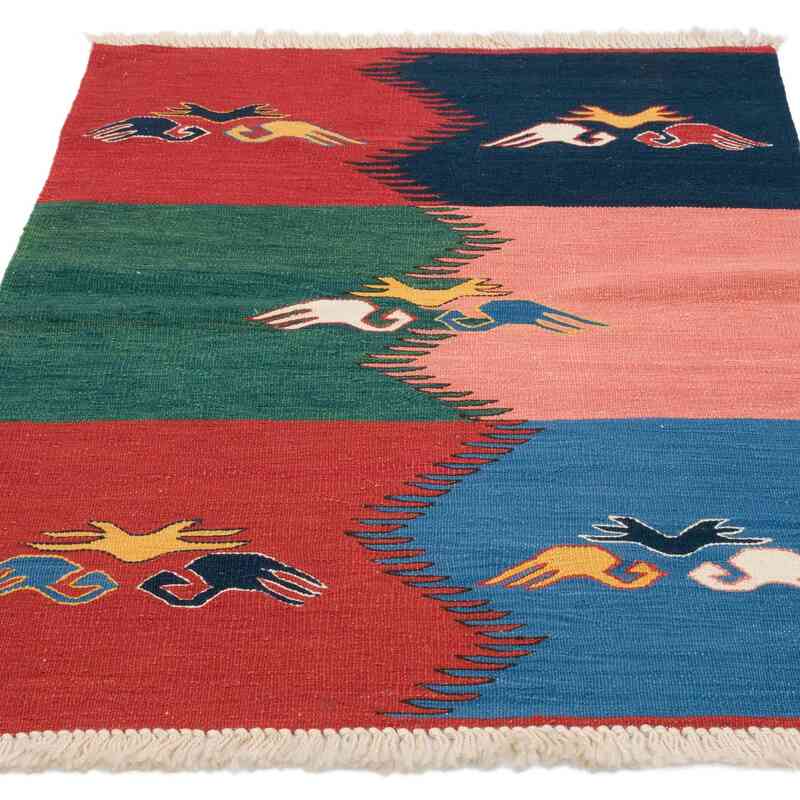 Nueva Alfombra Turca Kilim - 92 cm x 120 cm - K0062557