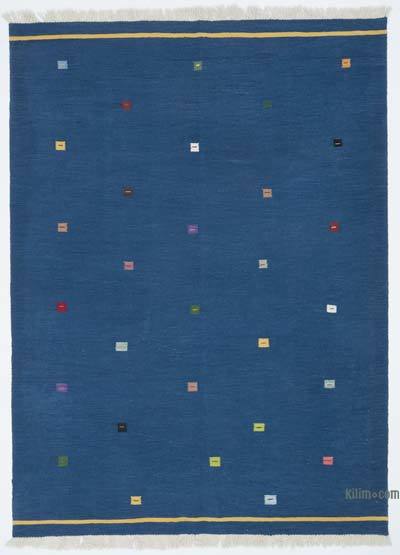 New Handwoven Turkish Kilim Rug - 6' 1" x 8' 4" (73" x 100")