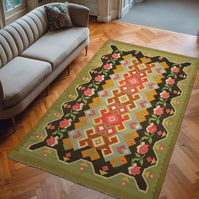 Vintage Moldova Kilimi - 190 cm x 304 cm - K0062578
