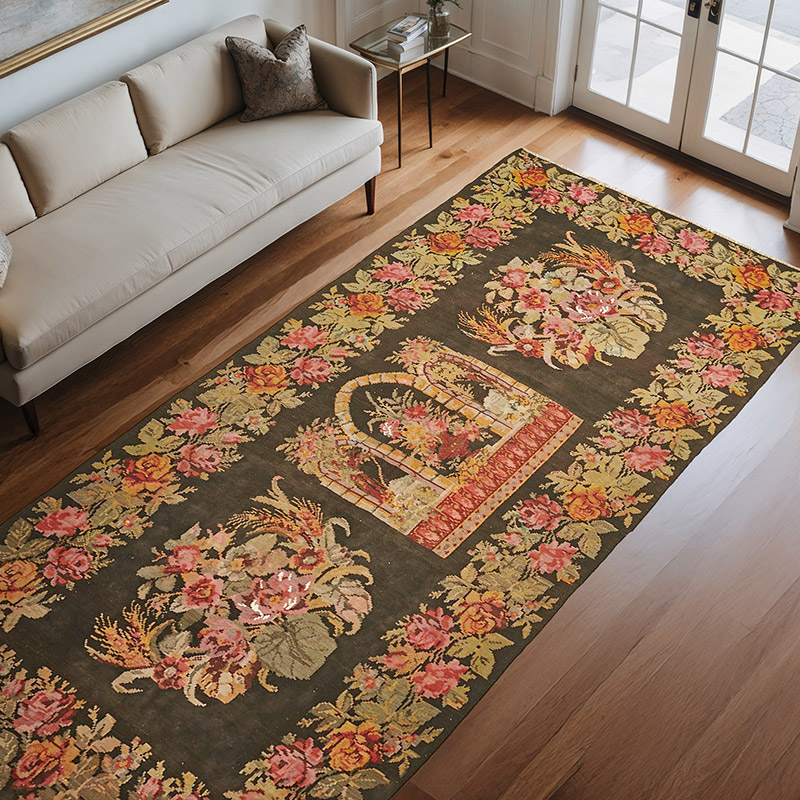 Alfombra Vintage Moldovan Kilim - 166 cm x 344 cm - K0062595