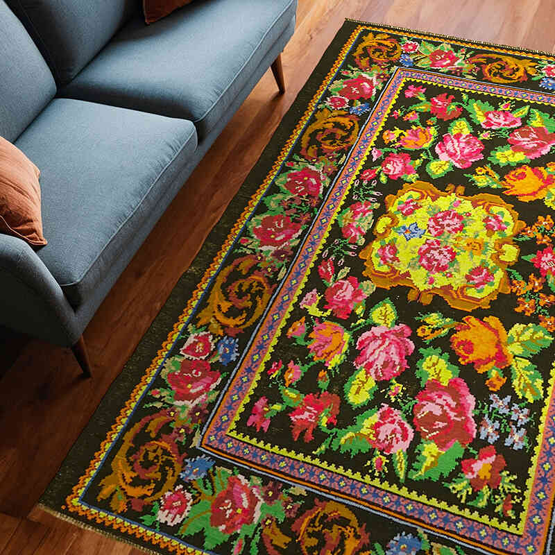 Alfombra Vintage Moldovan Kilim - 189 cm x 260 cm - K0062606