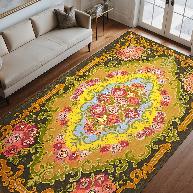 Alfombra Vintage Moldovan Kilim - 208 cm x 325 cm - K0062607