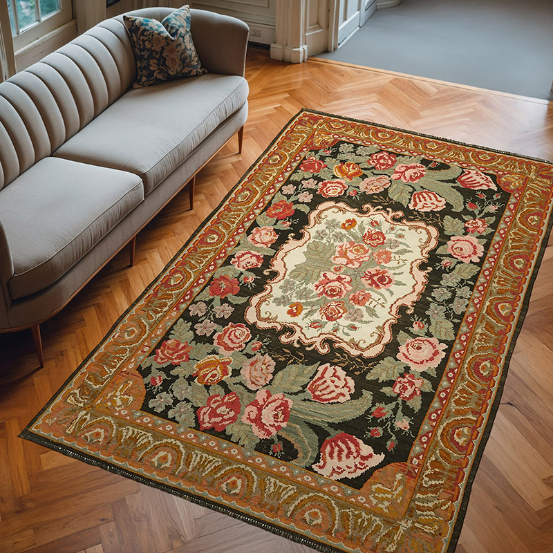 Alfombra Vintage Moldovan Kilim - 197 cm x 304 cm - K0062617