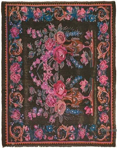 Vintage Moldova Kilimi - 186 cm x 227 cm
