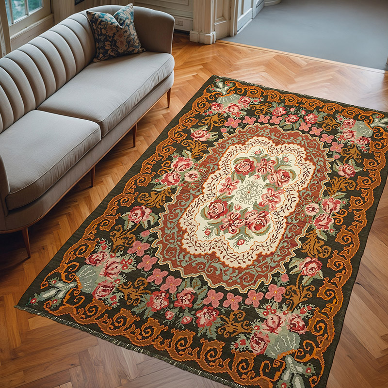 Alfombra Vintage Moldovan Kilim - 200 cm x 300 cm - K0062667