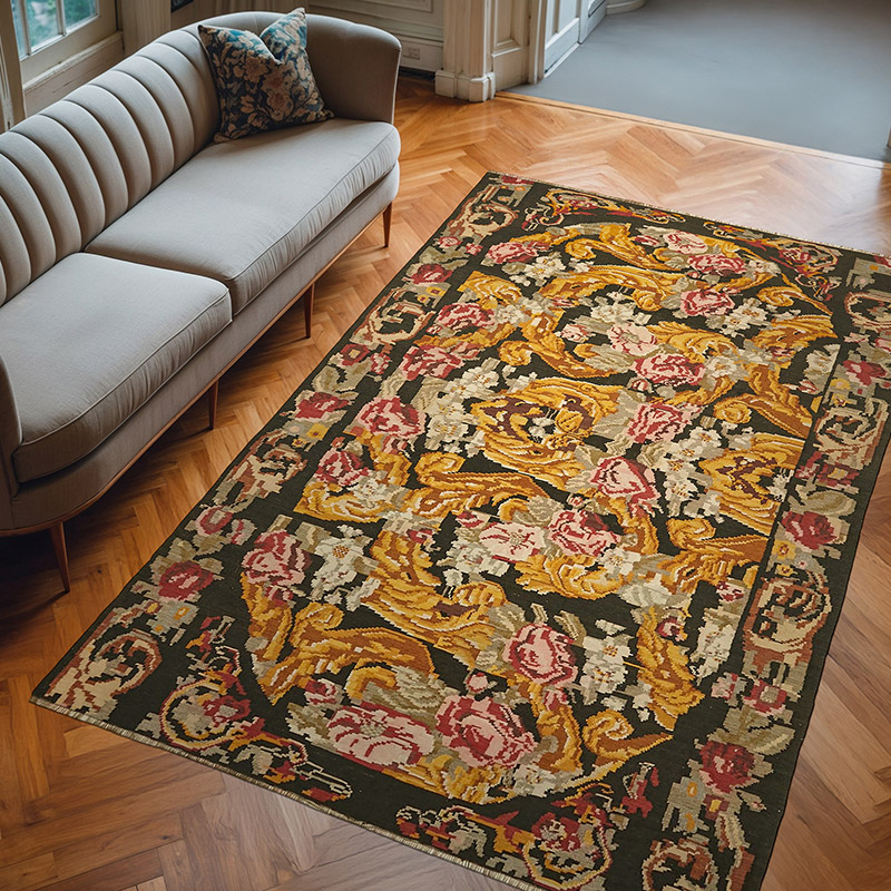 Alfombra Vintage Moldovan Kilim - 190 cm x 282 cm - K0062684