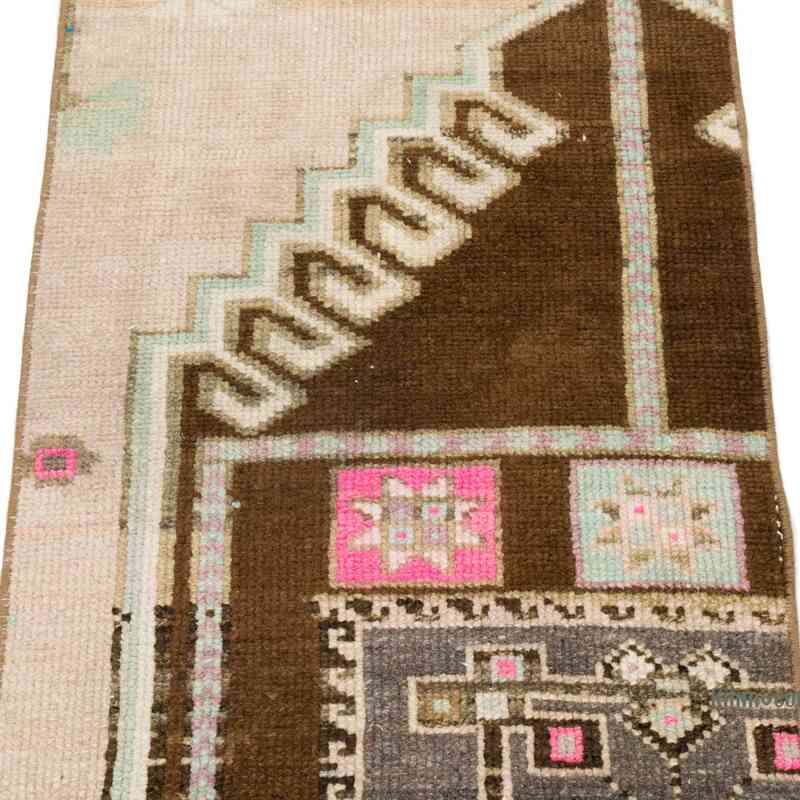 Vintage Turkish Hand-Knotted Rug - 1' 9" x 2' 10" (21" x 34") - K0062695